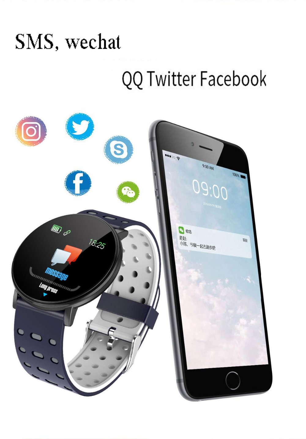 smartwatch 119 funciones
