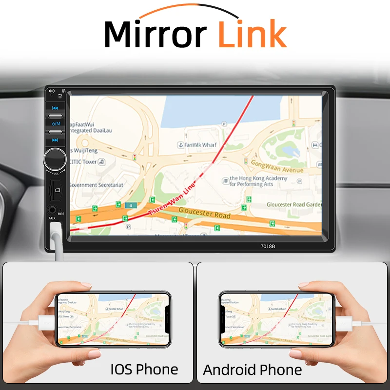 auto radio 2 din camara trasera link