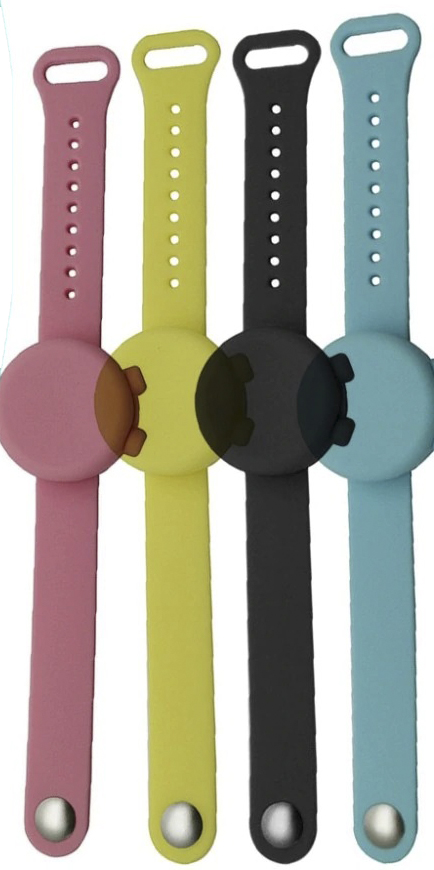 reloj dispensador desinfectante colores