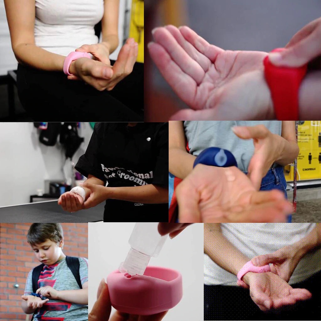 reloj dispensador desinfectante uso