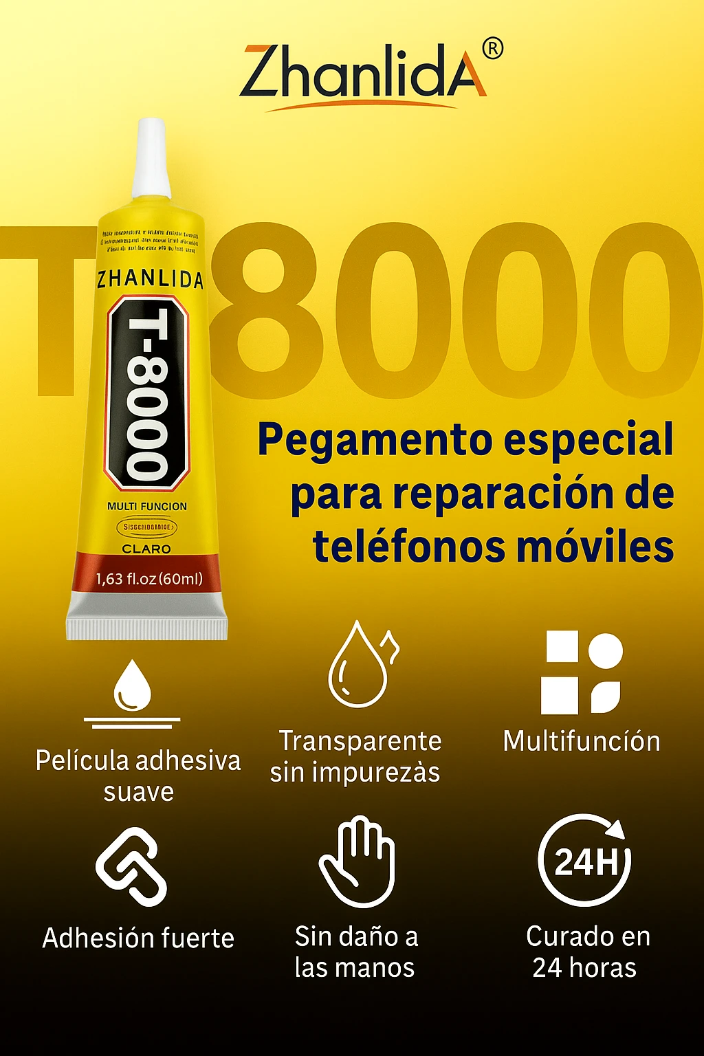 Pegamento T8000 varios