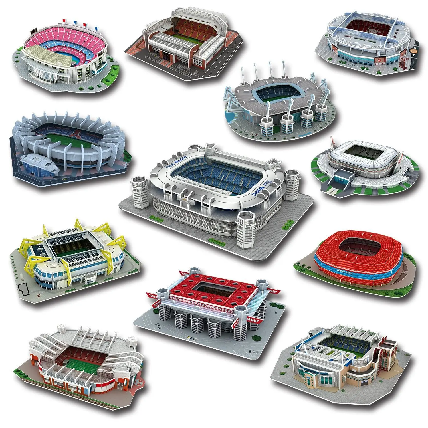 Estadios de fútbol en miniatura